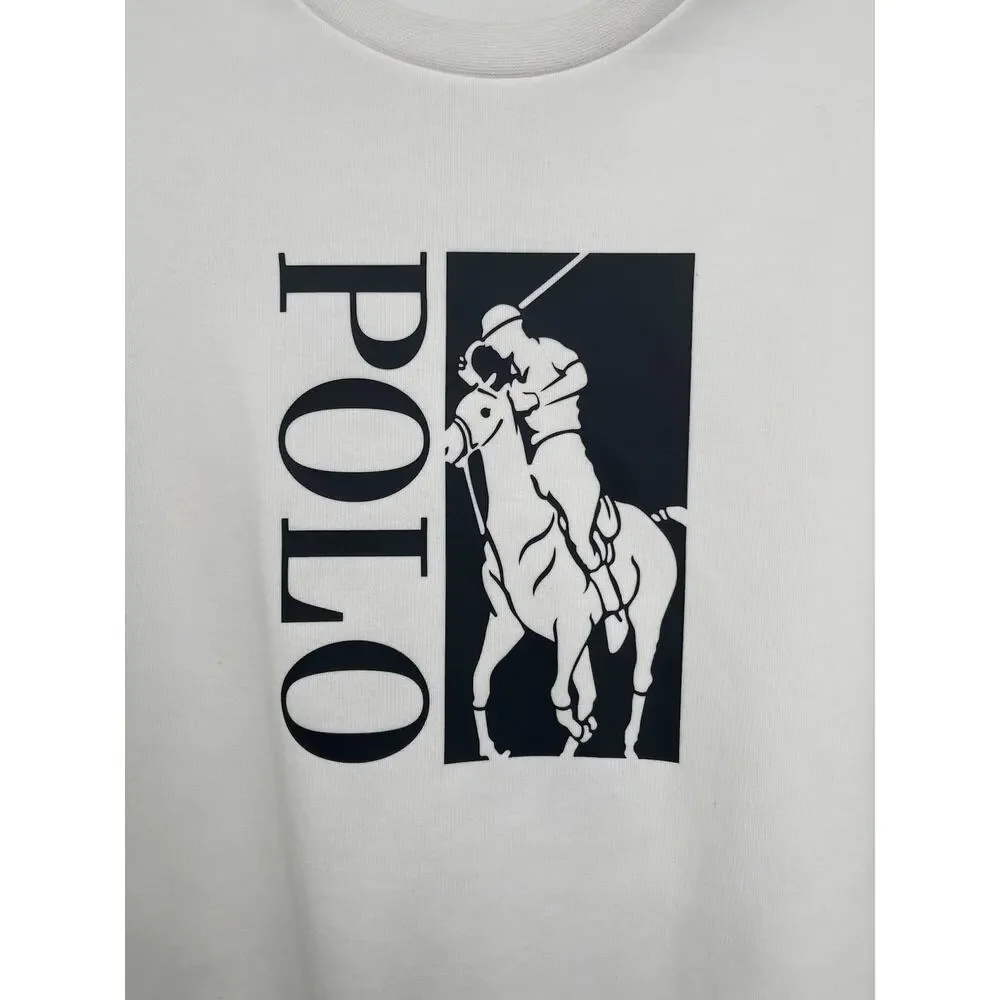 Polo Ralph Lauren Big Pony Sweatshirt Pullover White Size Large